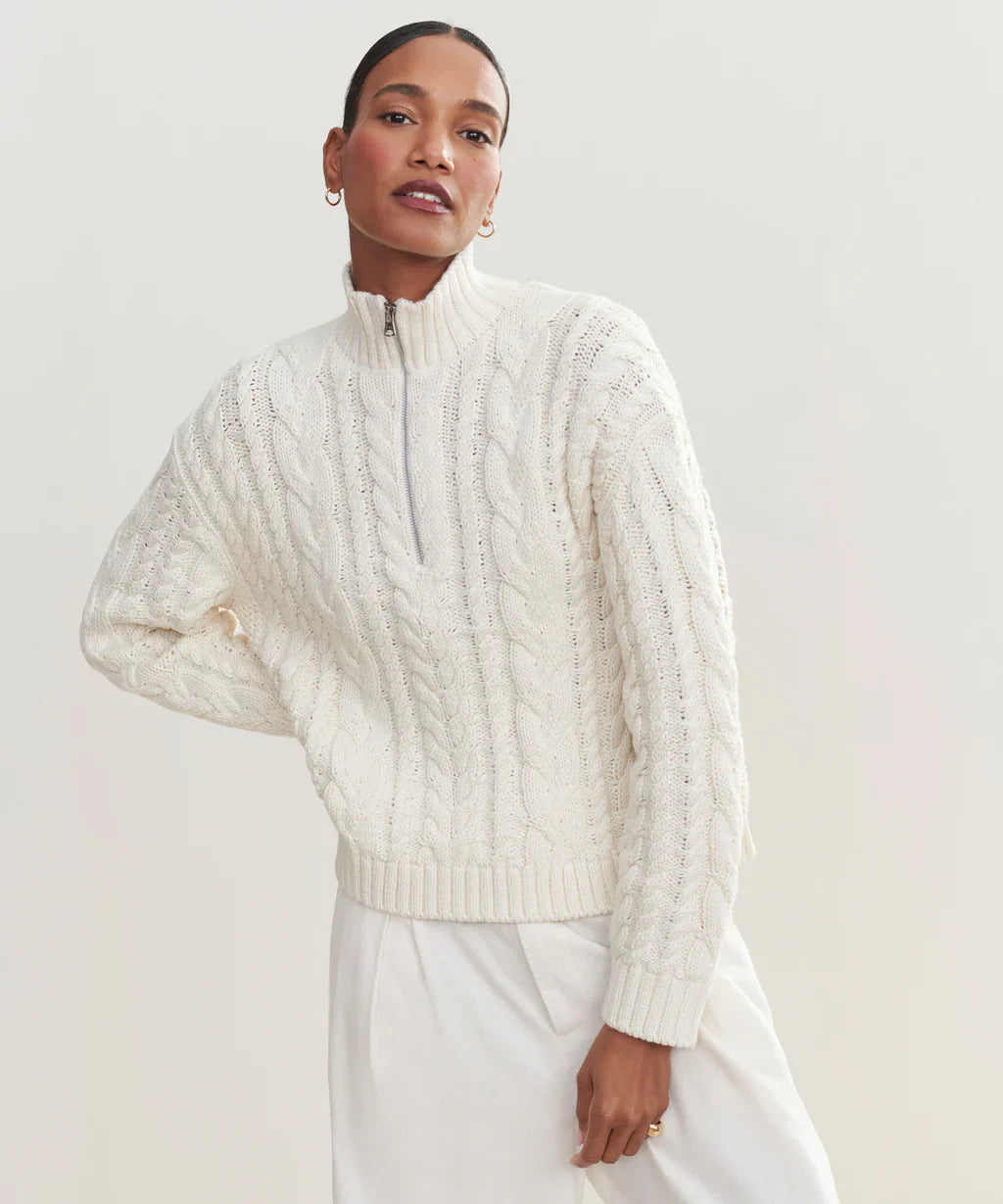 CABLE KNIT PULLOVER