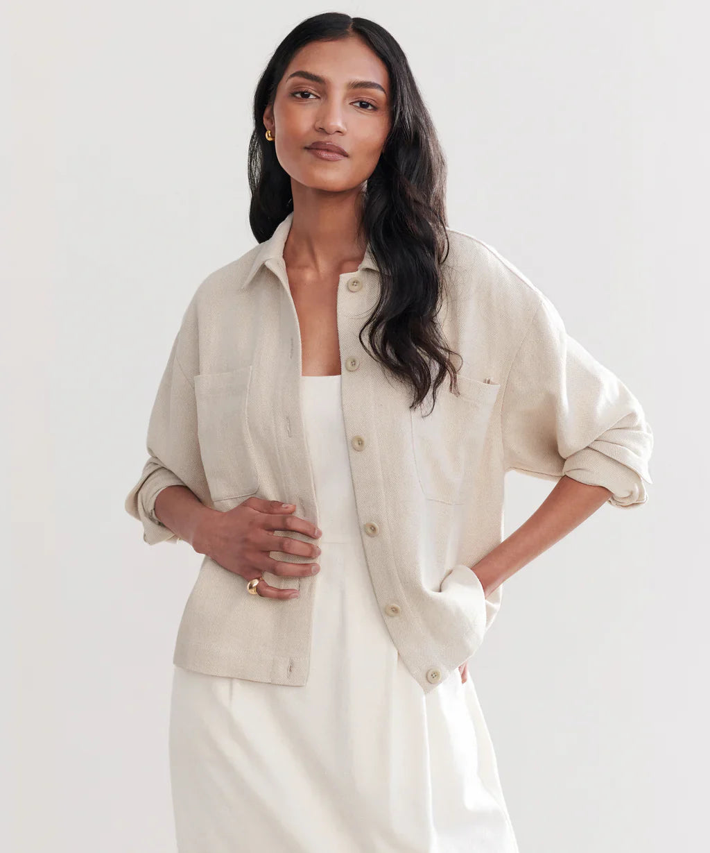 SAHARA LINEN OVERSHIRT