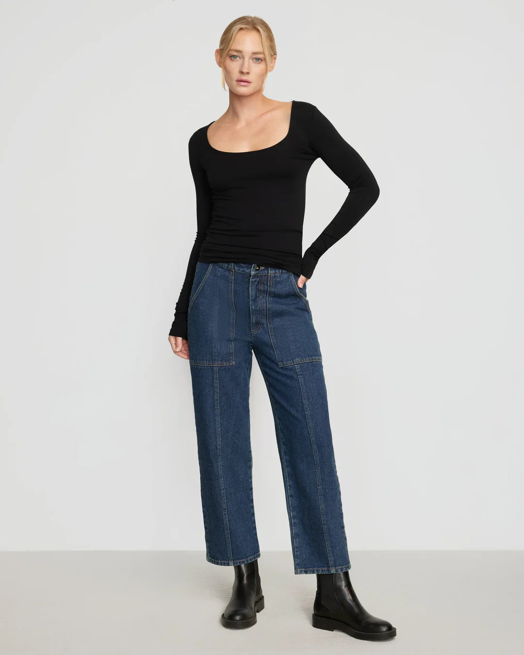 UTILITY DENIM TROUSERS