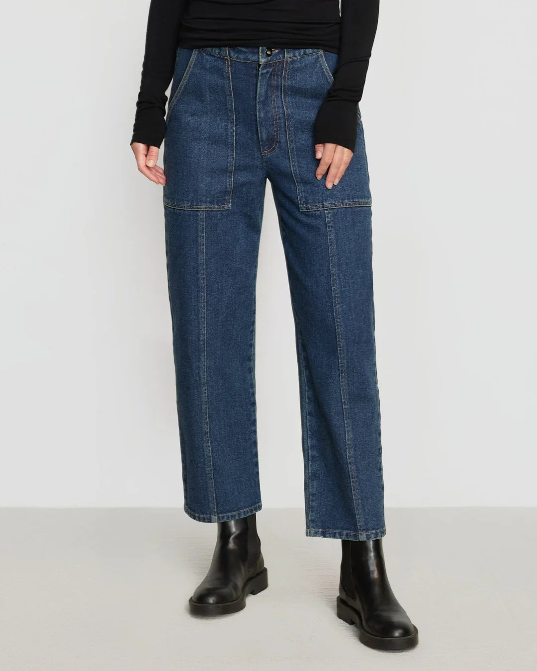 UTILITY DENIM TROUSERS