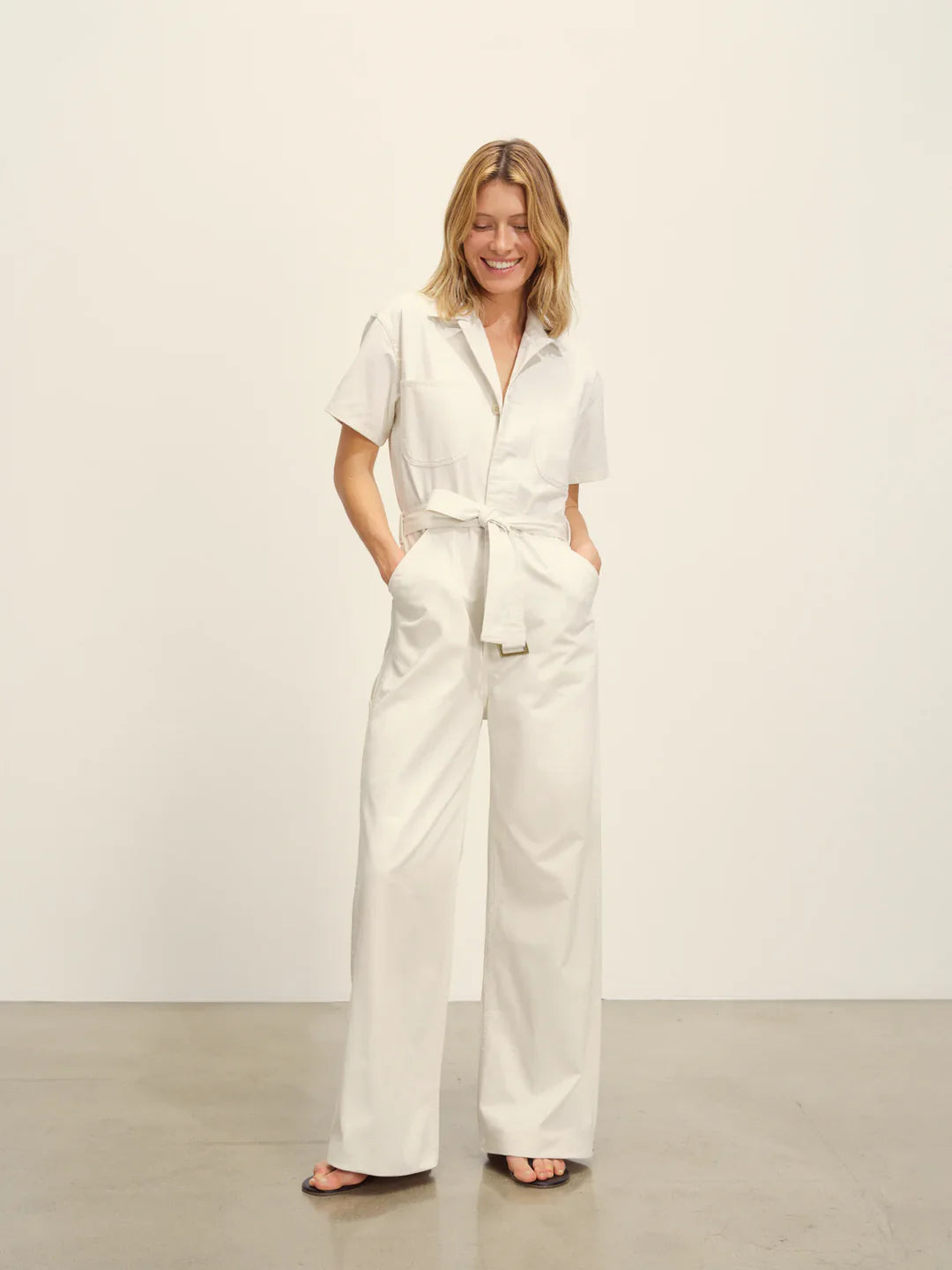 IVORY UTILITY JUMPSUIT